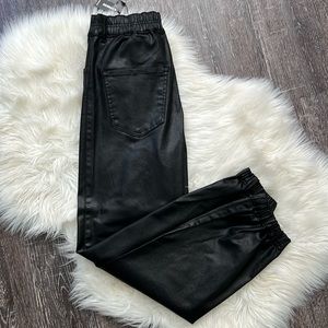 Express Leather joggers BNWT